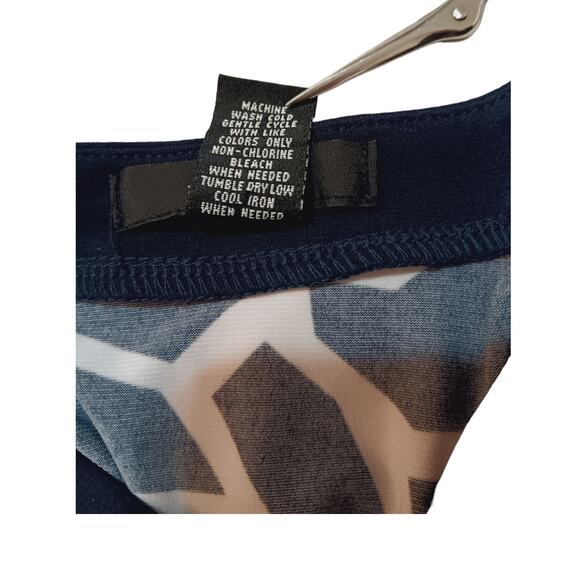 NEW ALFANI‎ Dress PETITE Medium Stretchy Career Office Work Travel Navy Blue - Picture 6 of 10